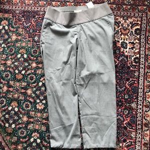 Maternity stretch work pants ankle/cropped